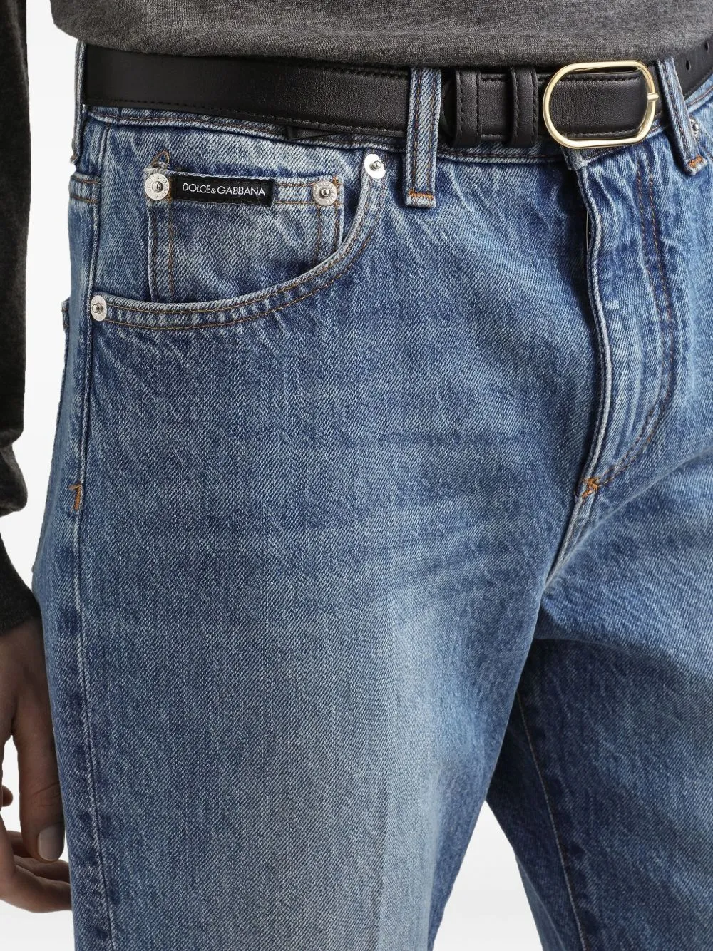 Logo Plaque Jeans