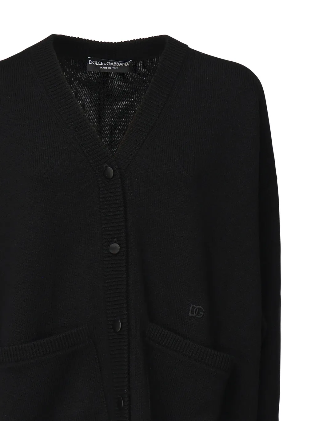 Buttoned Patch-Pocket Cardigan