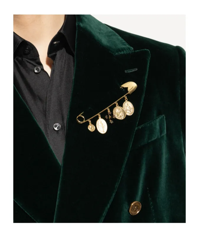 Charm Detailed Brooch