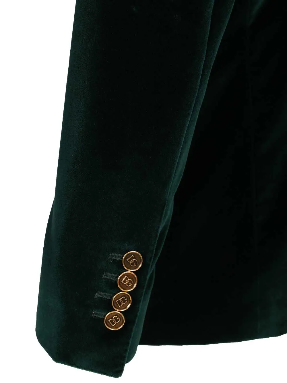 Velvet Double-Breasted Blazer