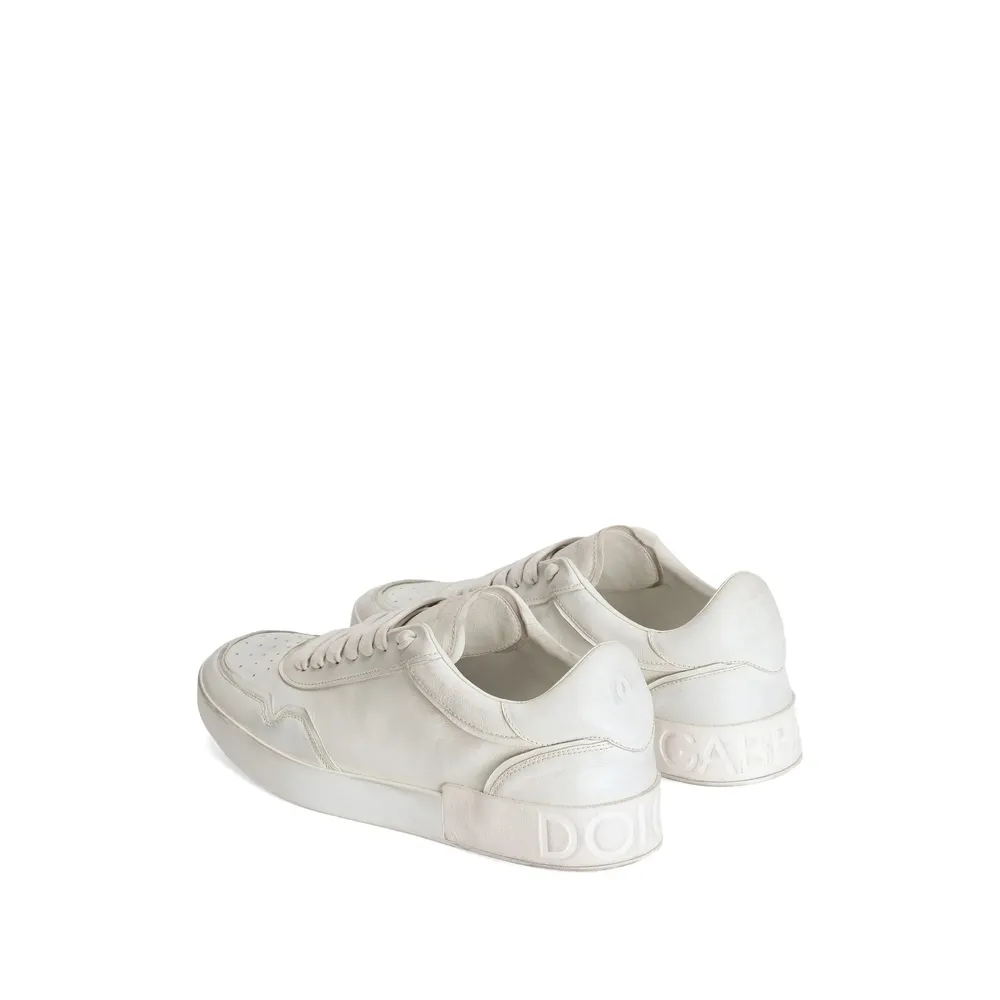 Portofino Leather Lace-Up Trainers