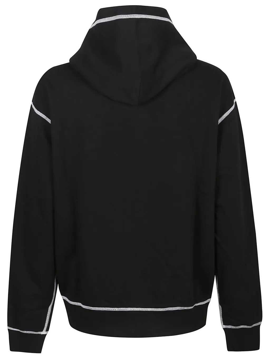 Logo Embroidered Long Sleeved Hoodie