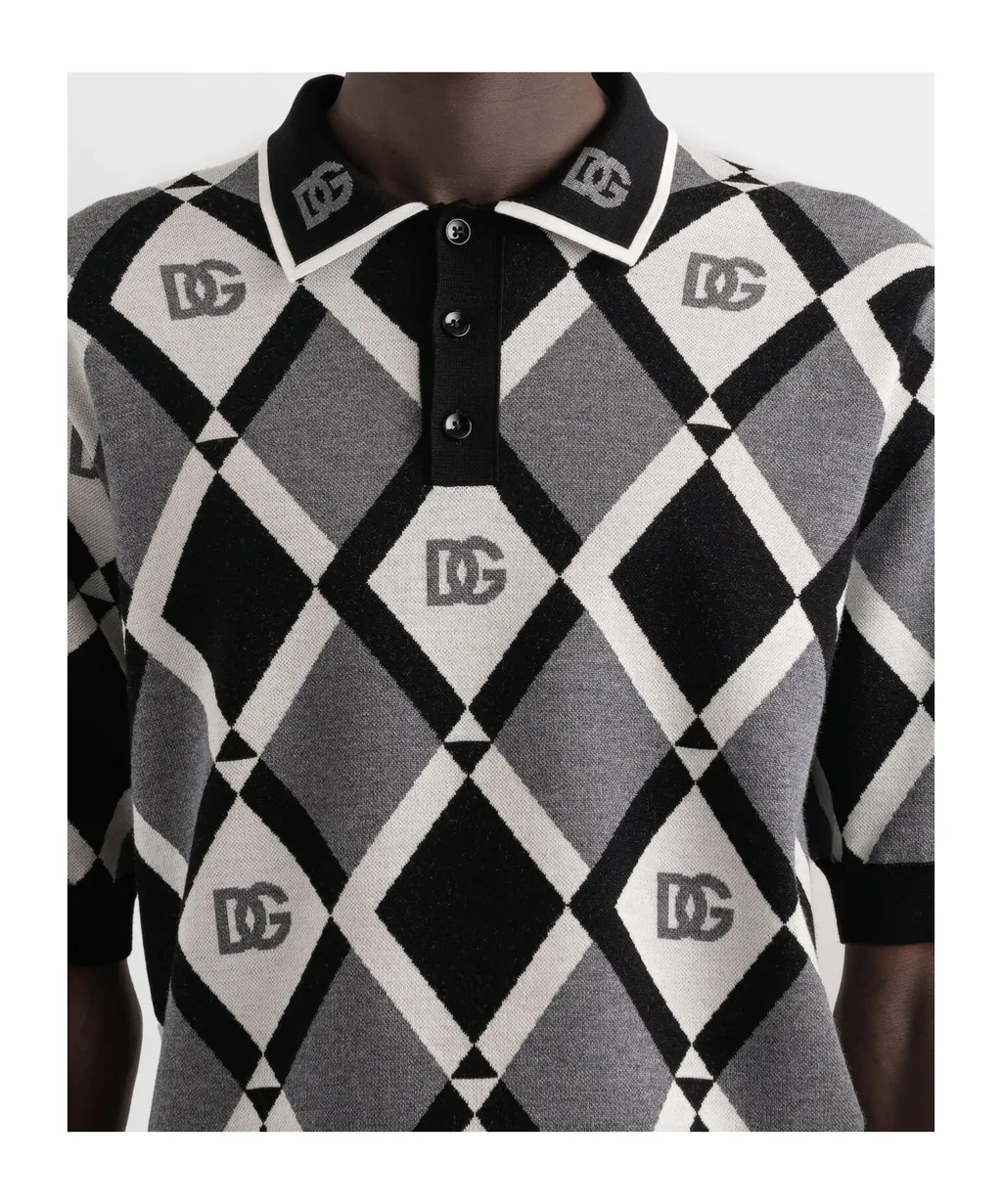 Logo Jacquard Polo Shirt