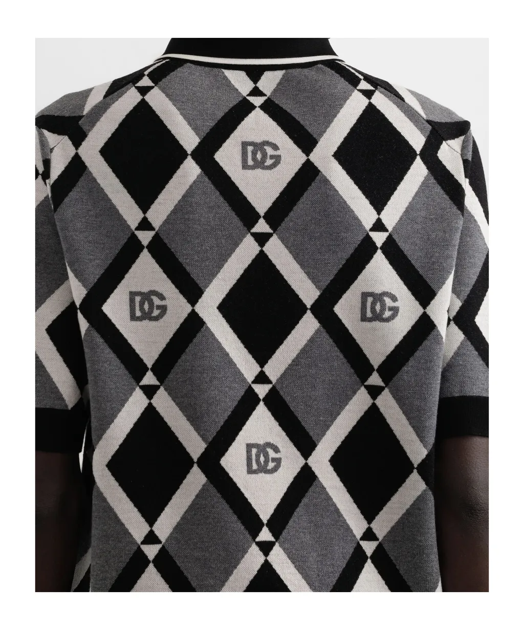 Logo Jacquard Polo Shirt