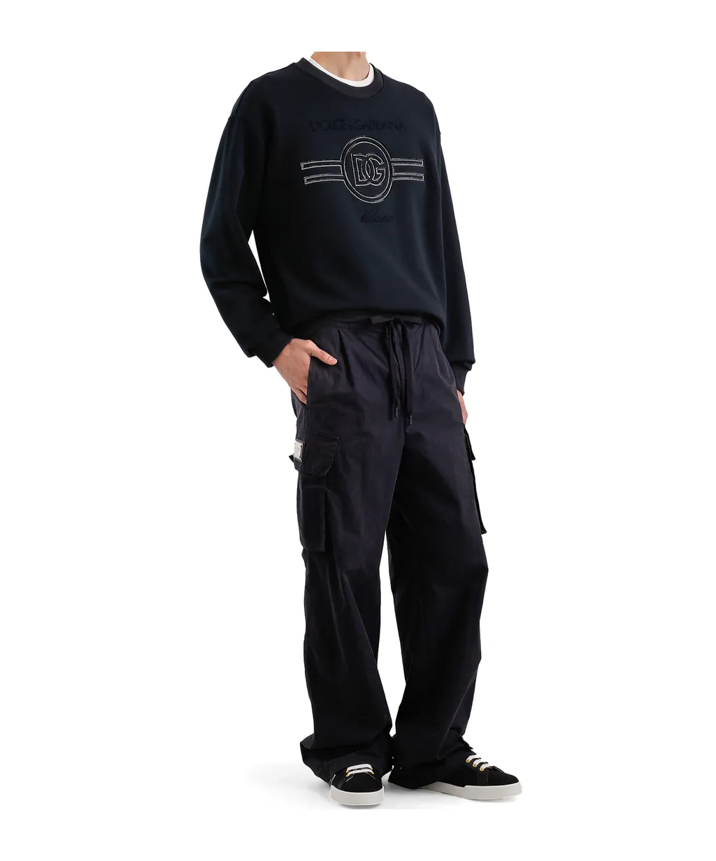 Dolce & Gabbana Logo Embroidered Crewneck Sweatshirt