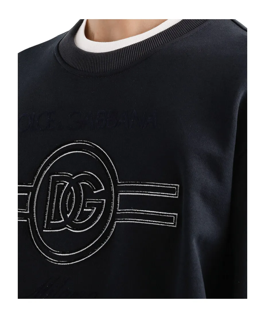 Dolce & Gabbana Logo Embroidered Crewneck Sweatshirt