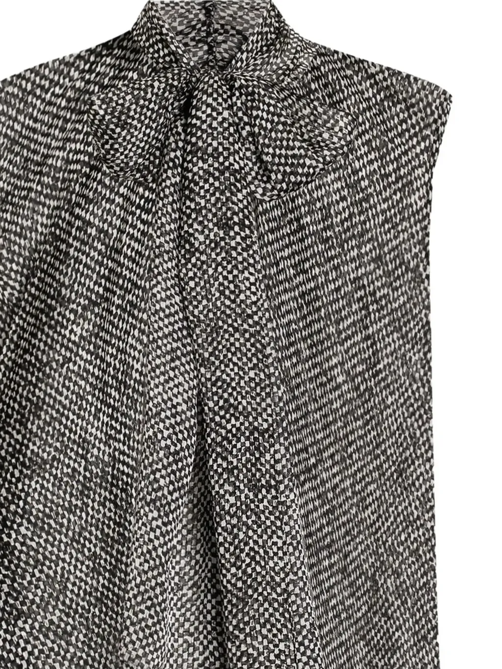 Sleeveless Tie-Neck Top
