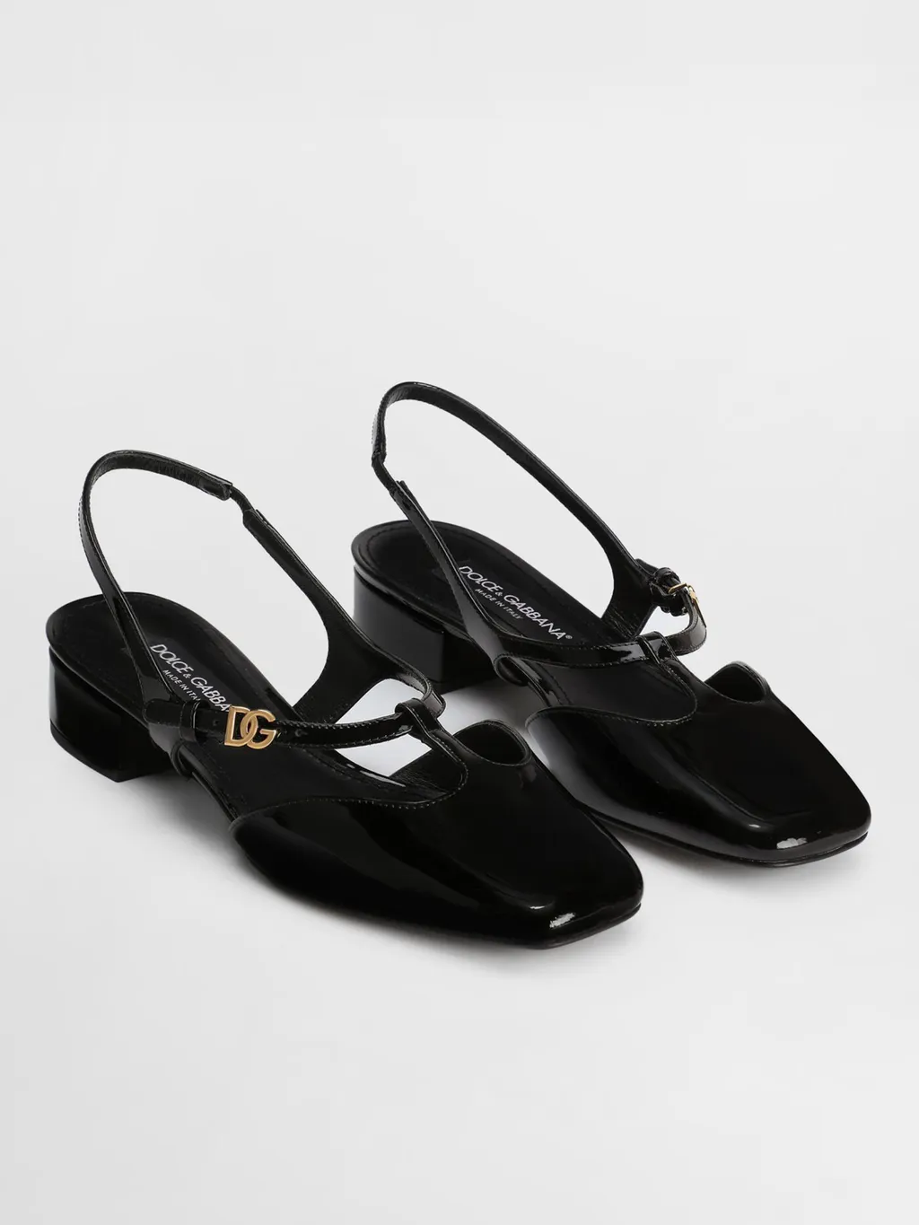 Logo Plaque Slingback Pumps