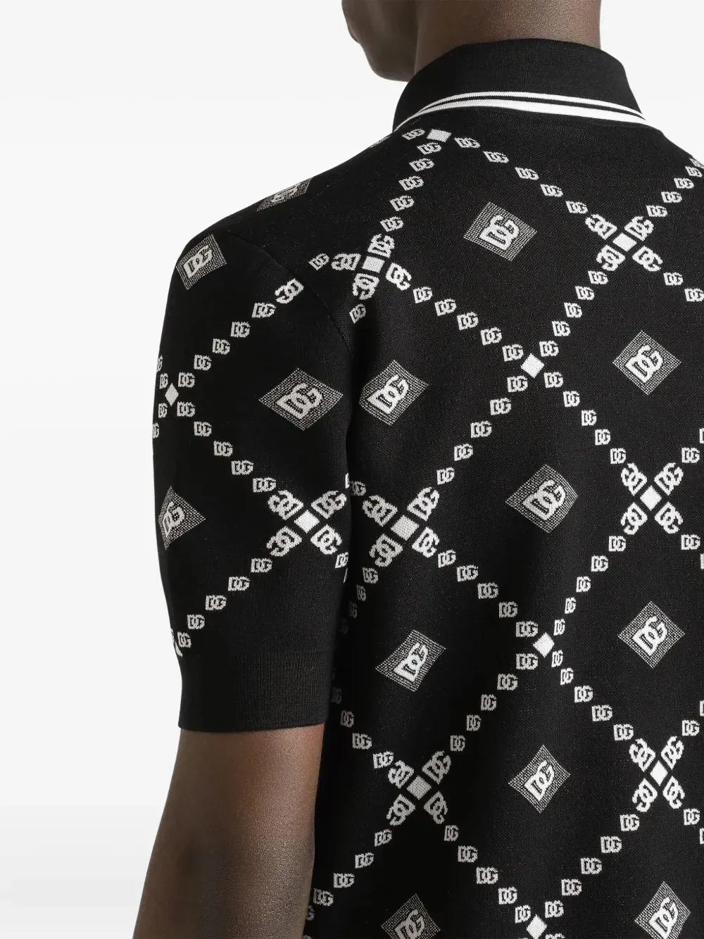 Logo-Pattern Polo Shirt