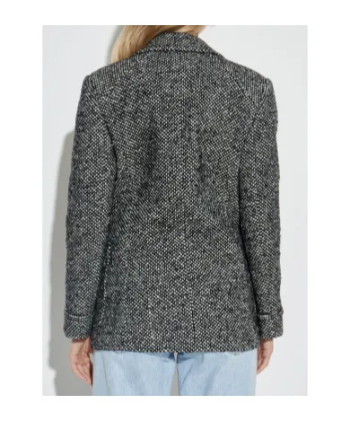 Flap-Pockets Tweed Jacket