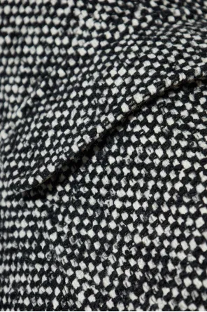 Flap-Pockets Tweed Jacket