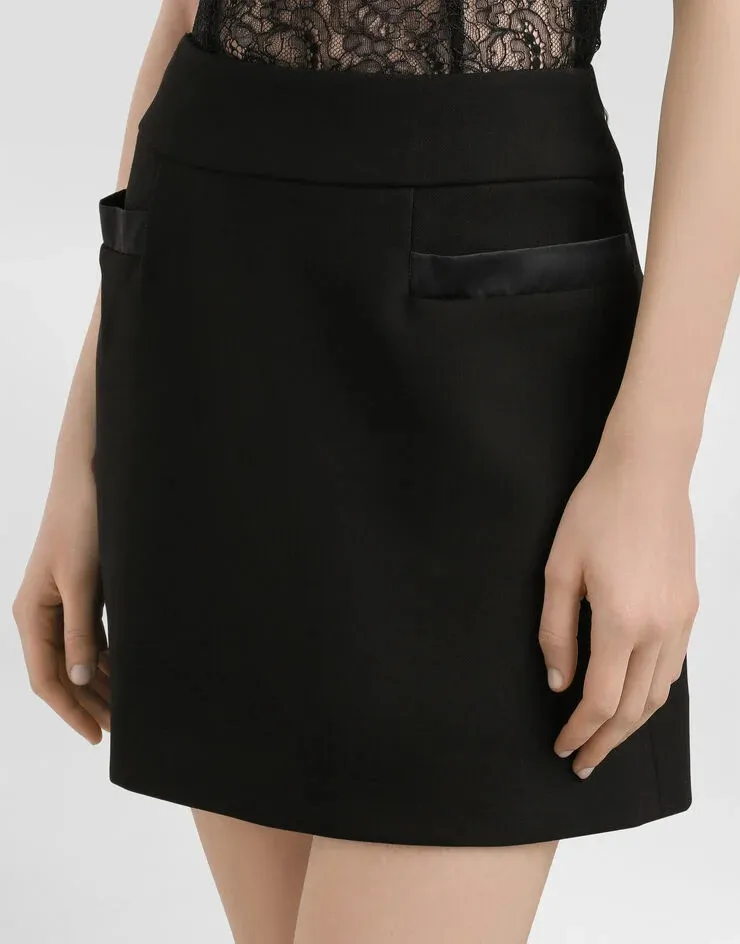 Pocket-Detail Mini Skirt