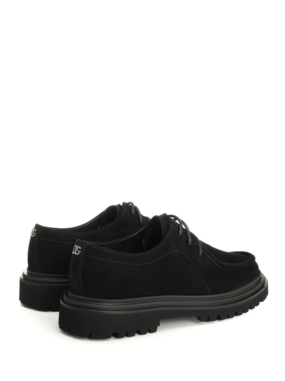 Suede Lace-Up Derby Shoes