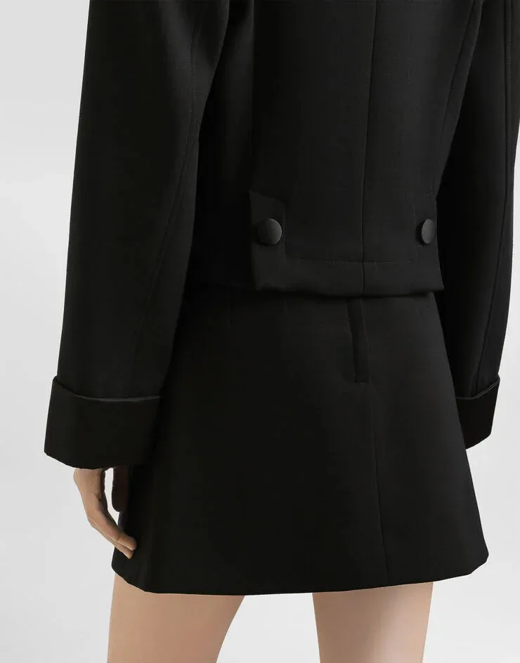 Cropped Double-Breasted Jacket