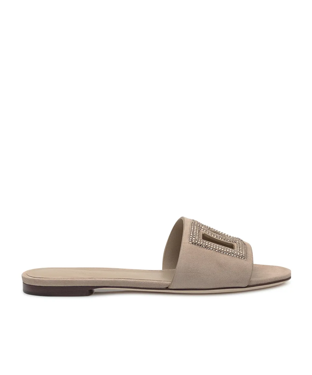 Crystal-Embellished Sandals