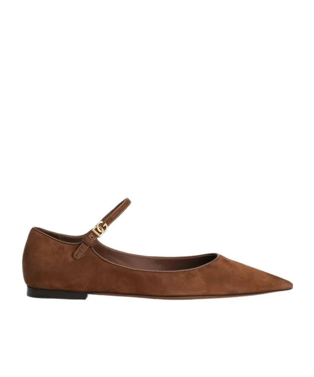 Pointed-Toe Ankle-Strap Flats