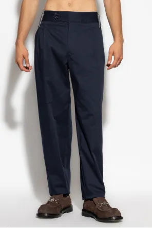 Pleated Belted Trousers