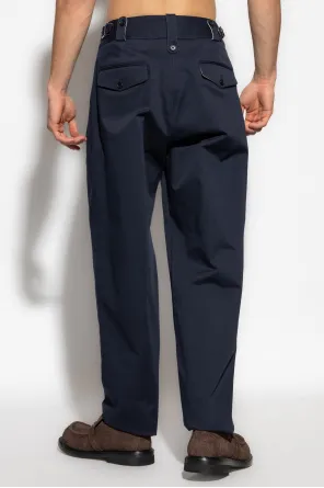 Pleated Belted Trousers