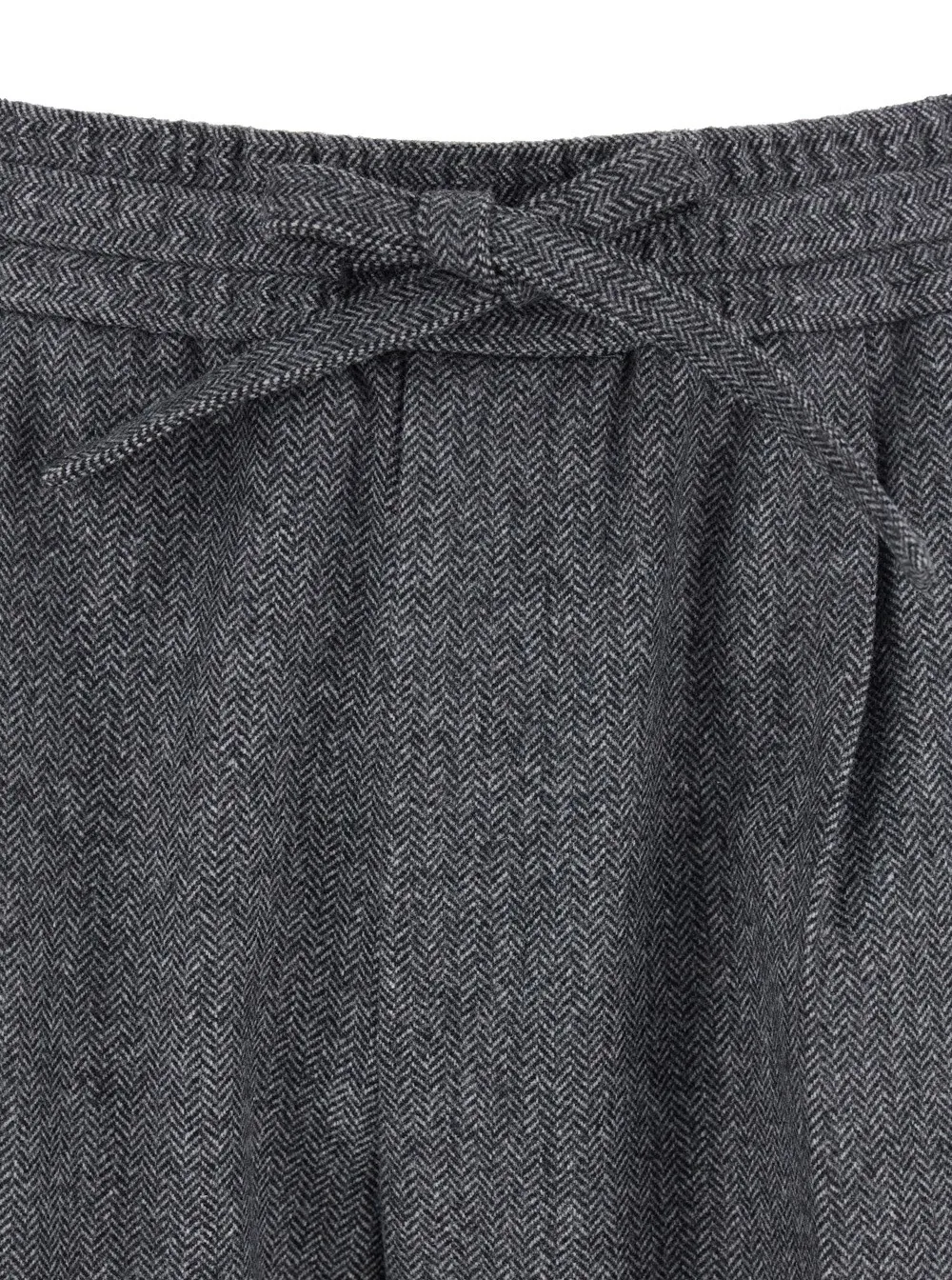 Pleated Drawstring Trousers
