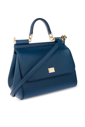 Medium Sicily Leather Tote Bag