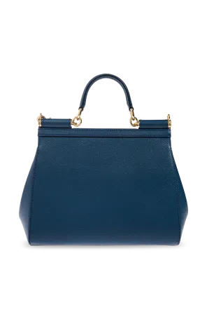 Medium Sicily Leather Tote Bag