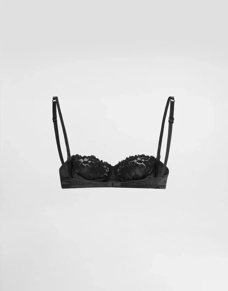 Lace Satin Balcony Bra