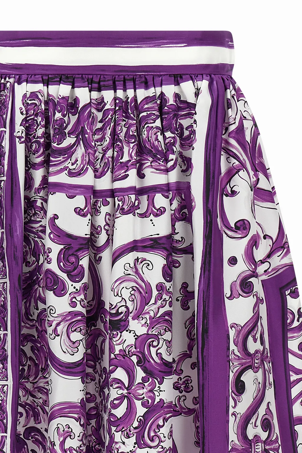 Silk Midi Skirt