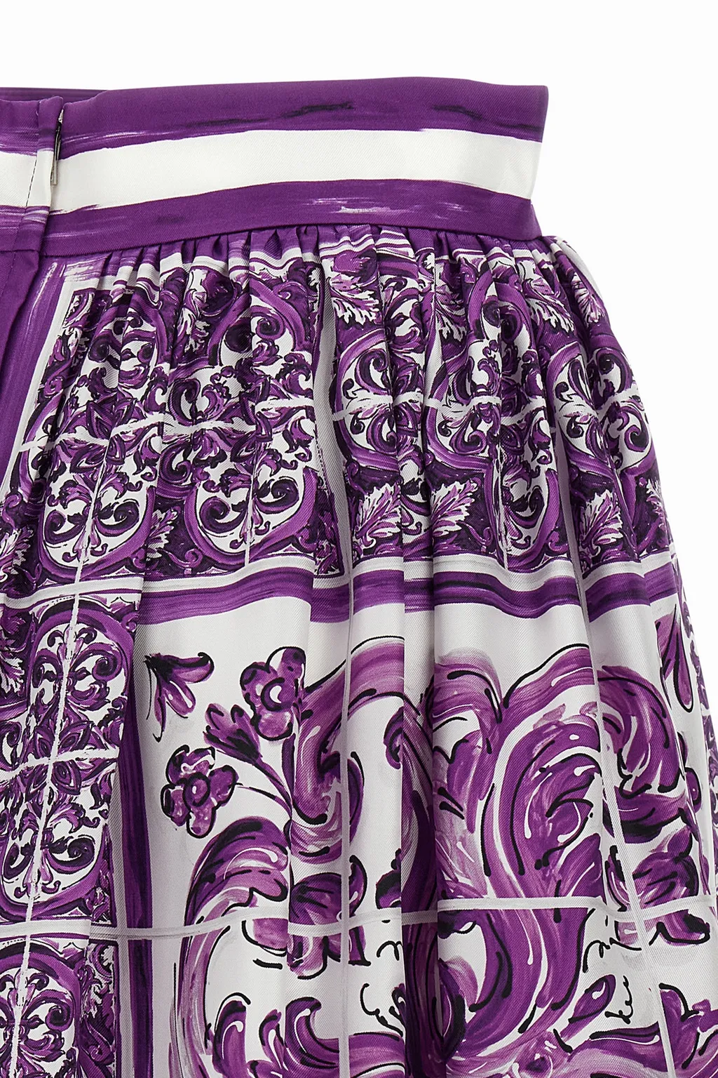 Silk Midi Skirt