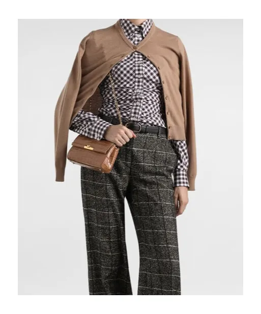 Button-Front Cashmere Cardigan