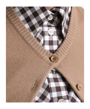 Button-Front Cashmere Cardigan