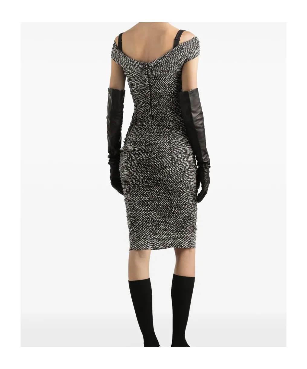 Off-Shoulder Midi Dress