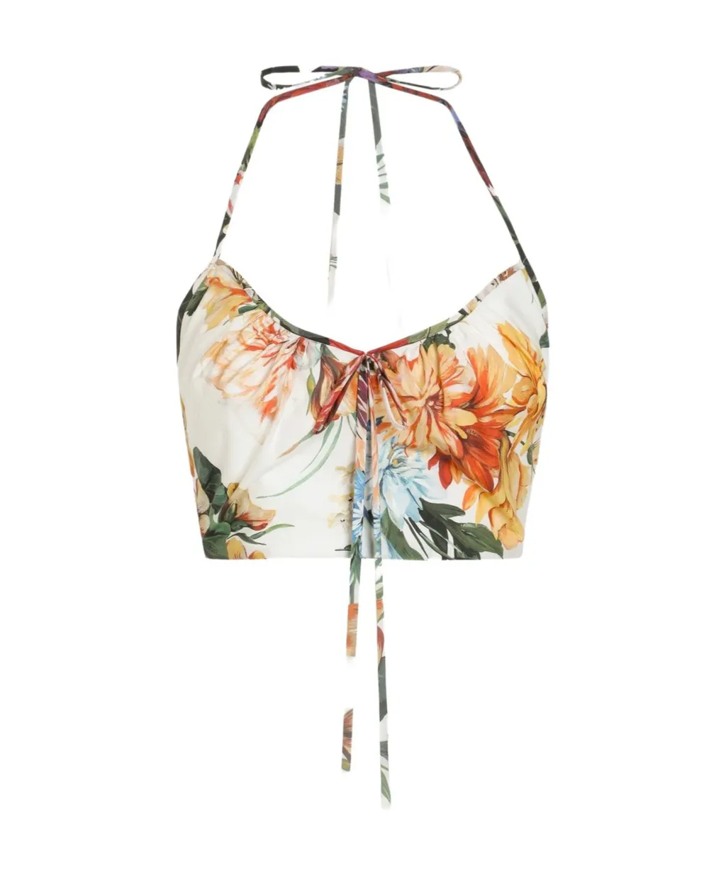 Floral-Print Cotton Top