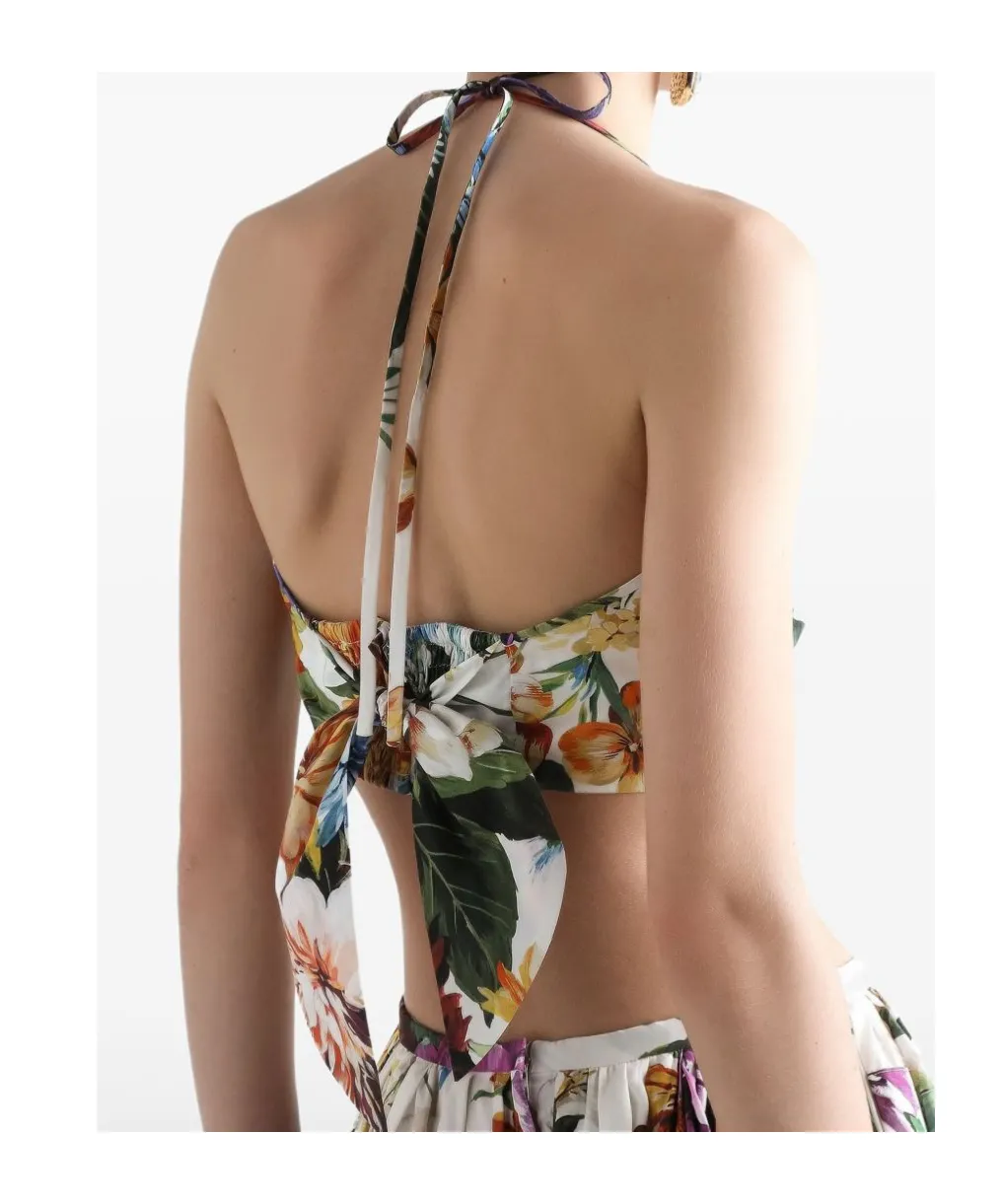 Floral-Print Cotton Top