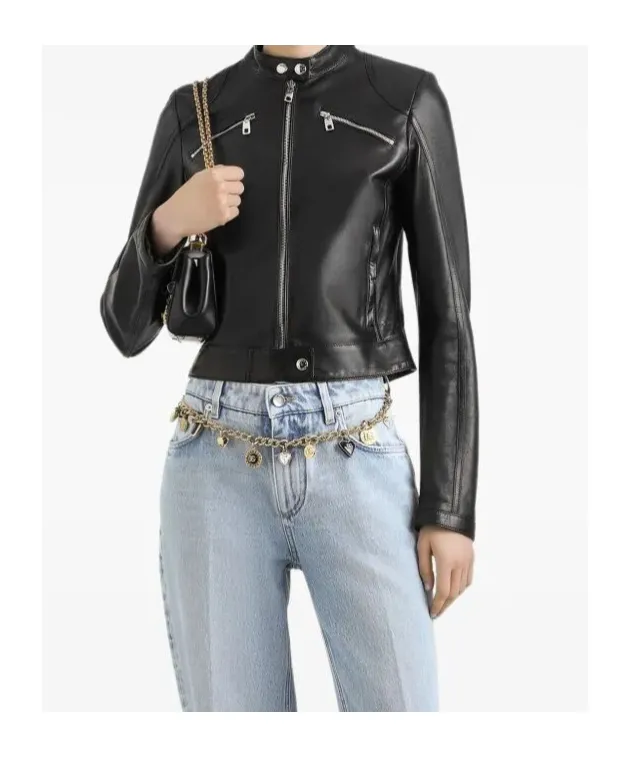 Biker-Style Leather Jacket
