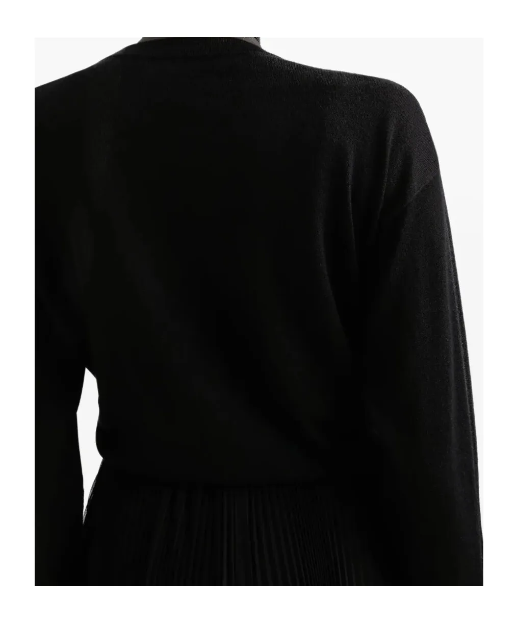 Knotted Long-Sleeve Cardigan