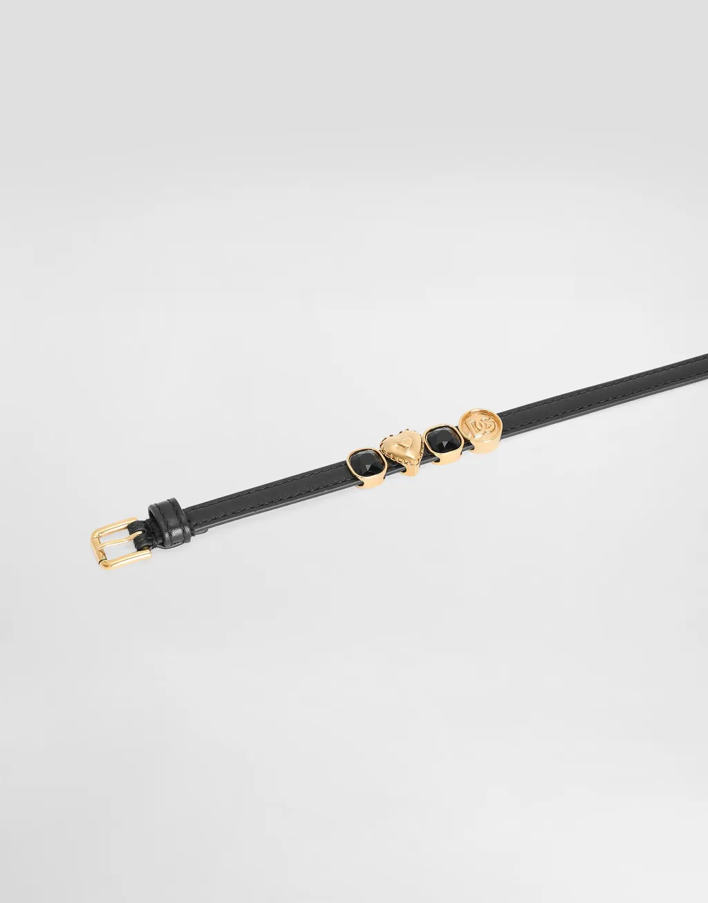 Embellished Leather Choker