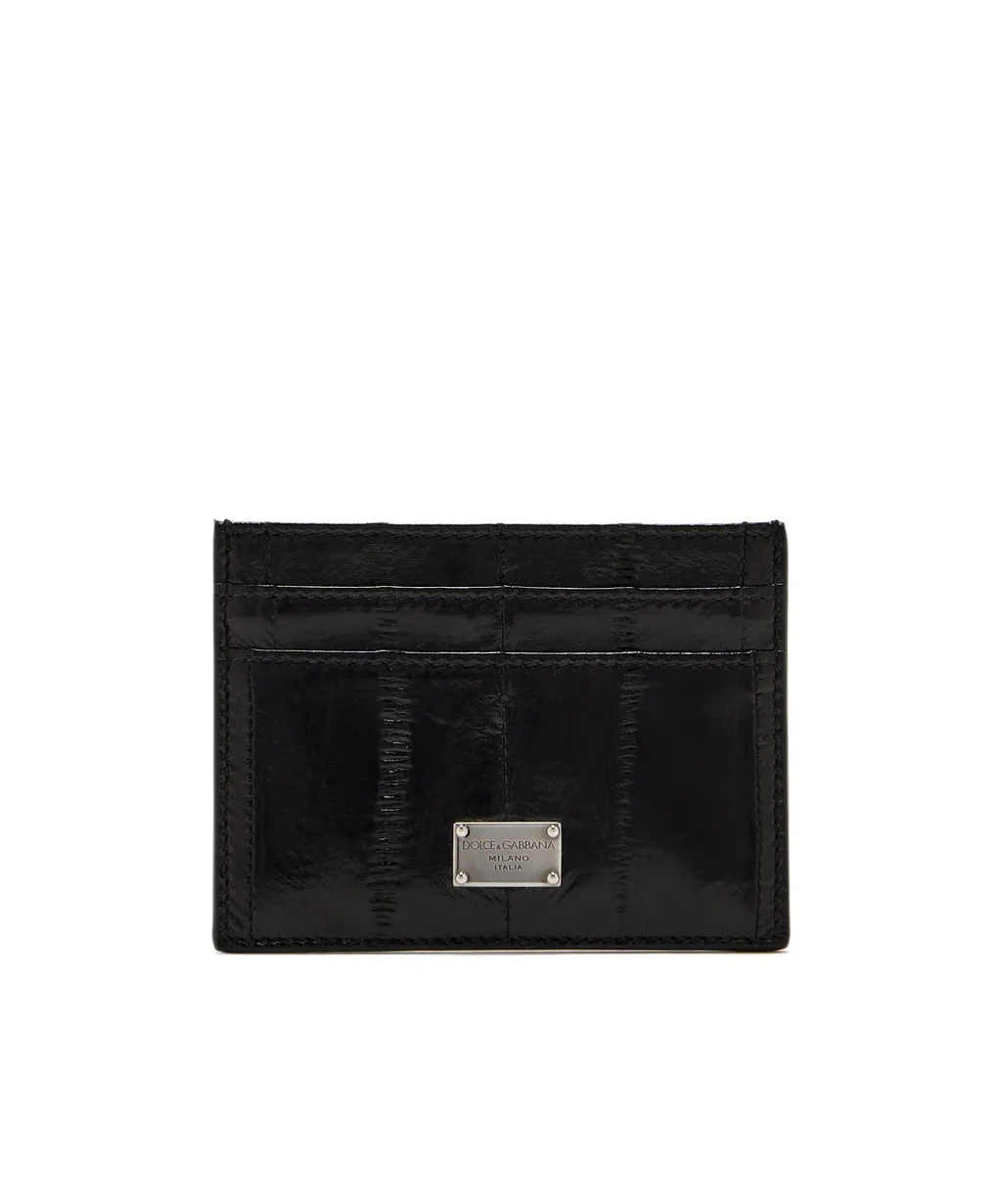 Textured Leather Card Holder