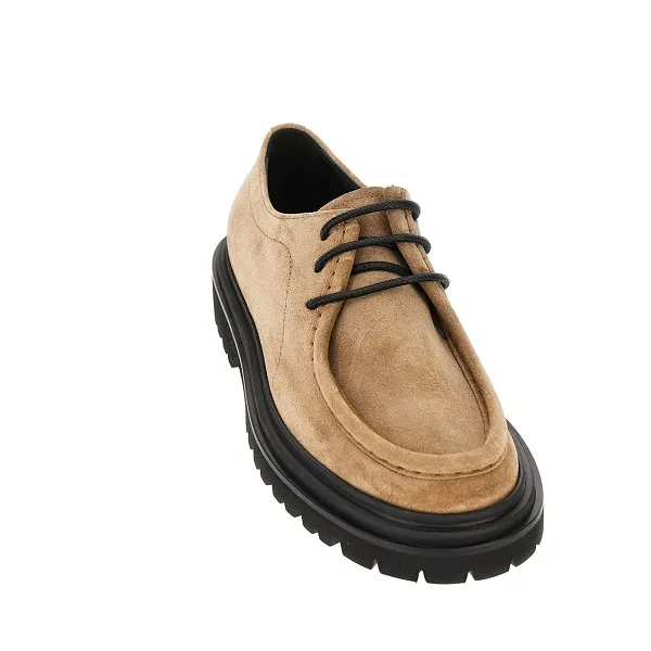 Suede Lace-Up Derby Shoes