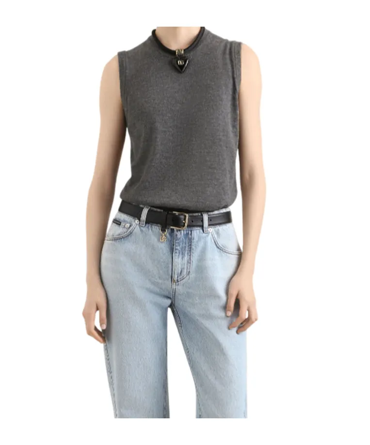 Sleeveless Ribbed Vest