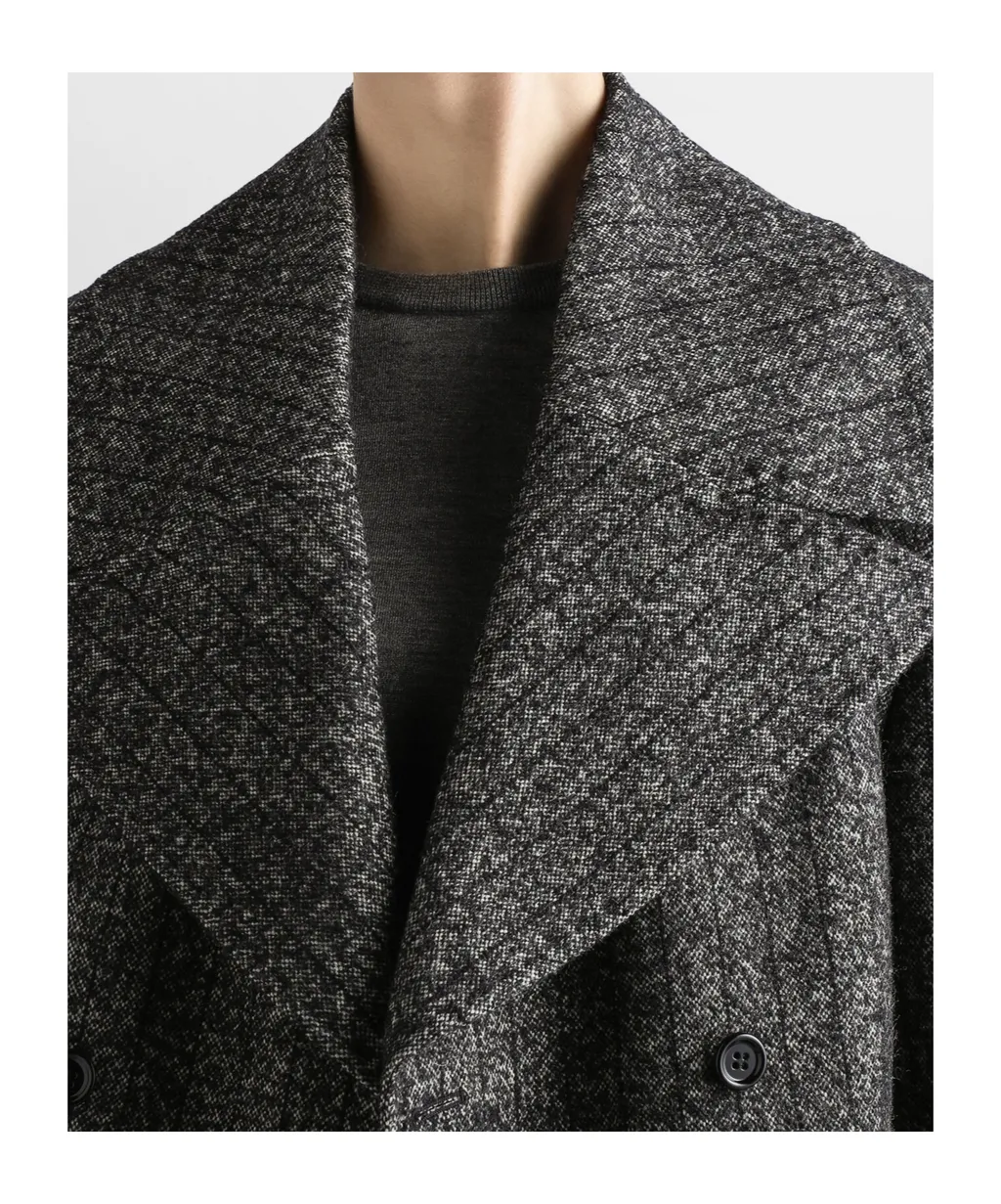 Striped Double-Breasted Jacket