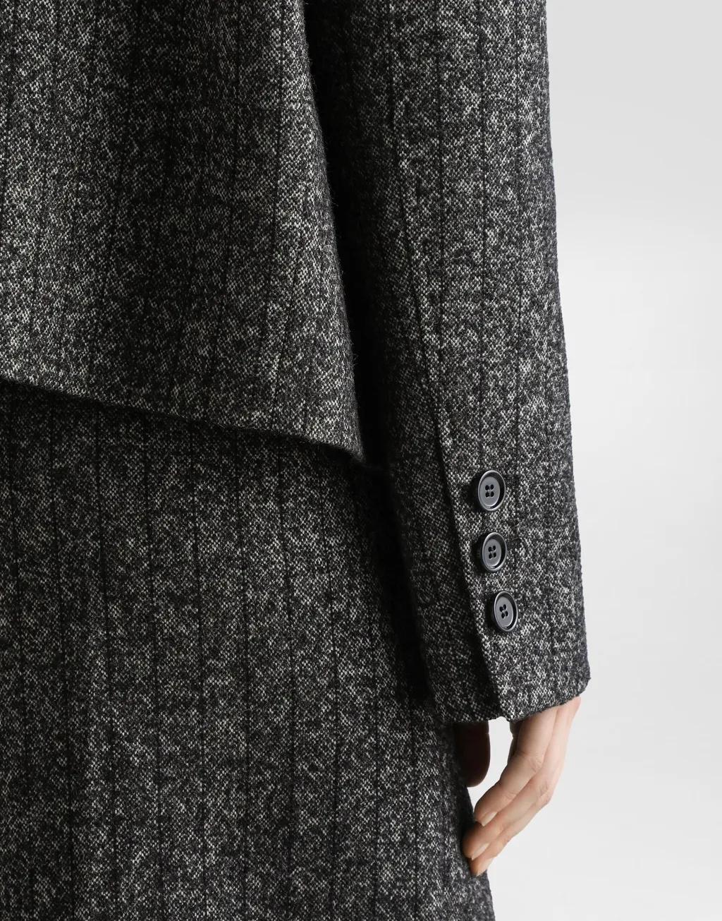 Striped Double-Breasted Jacket