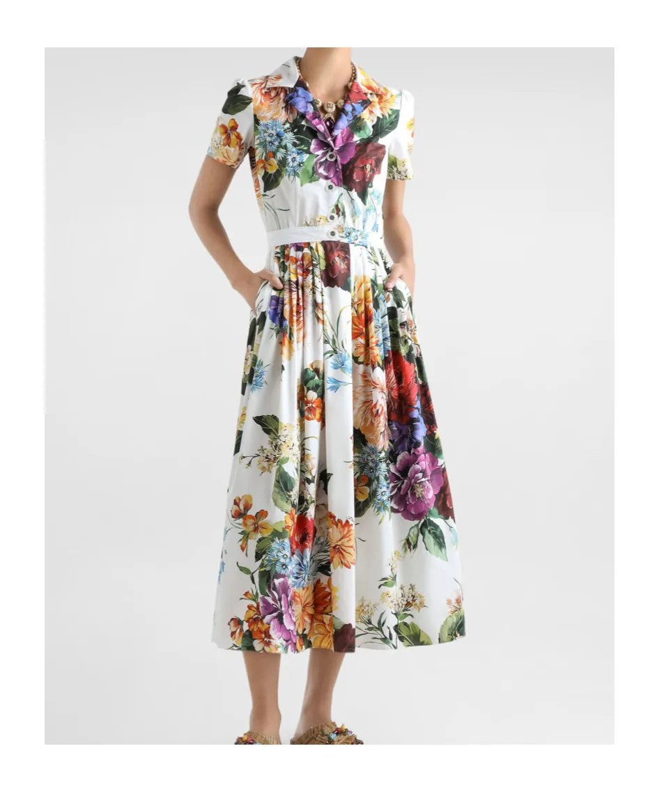 Floral-Print Maxi Skirt