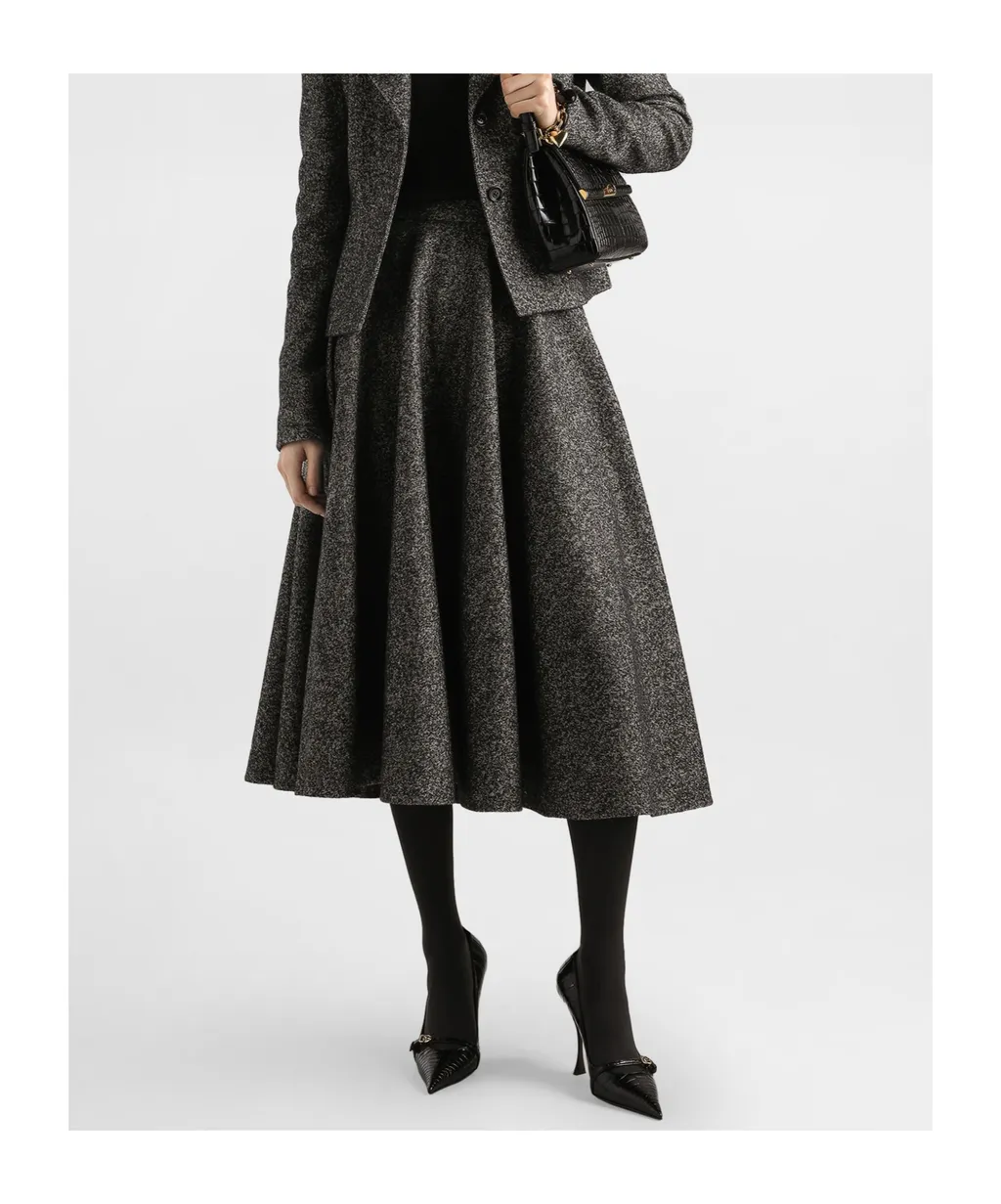 Flared Midi Skirt