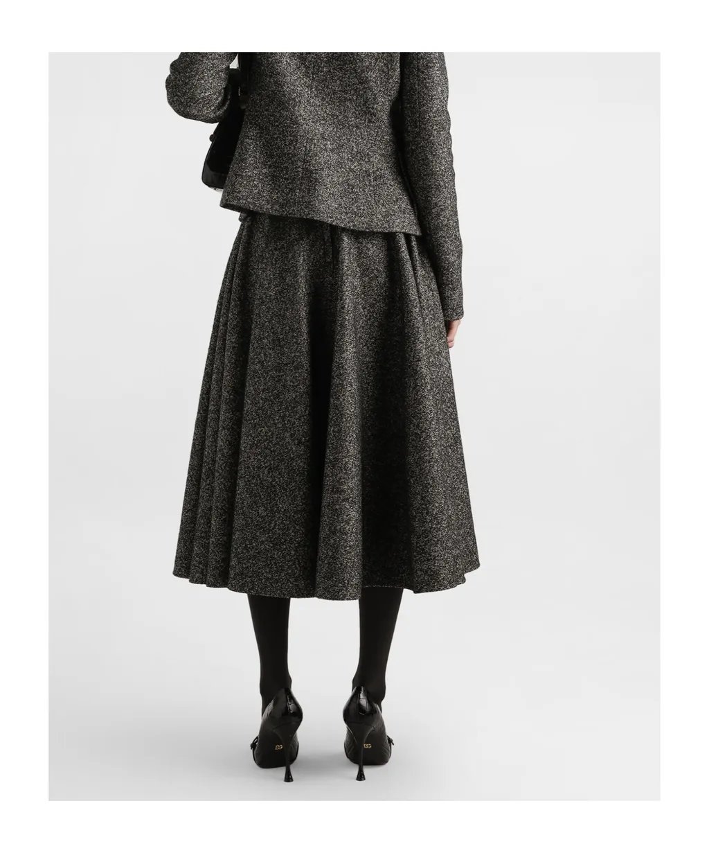 Flared Midi Skirt