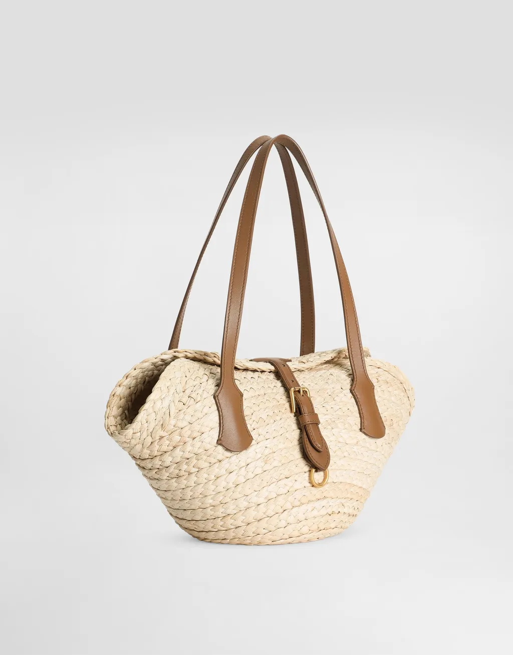 Woven Raffia Basket Bag