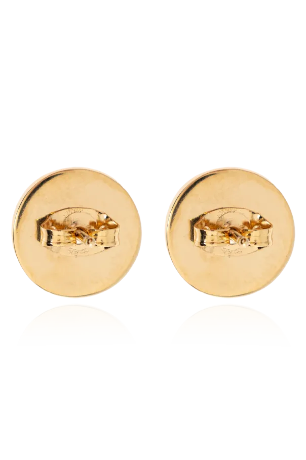 Logo-Engraved Stud Earrings