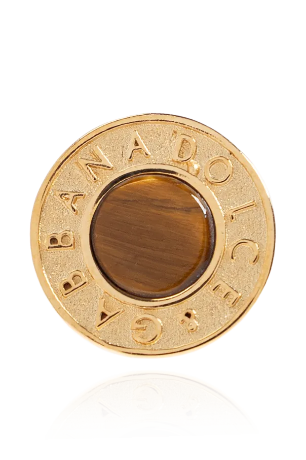 Logo-Engraved Stud Earrings