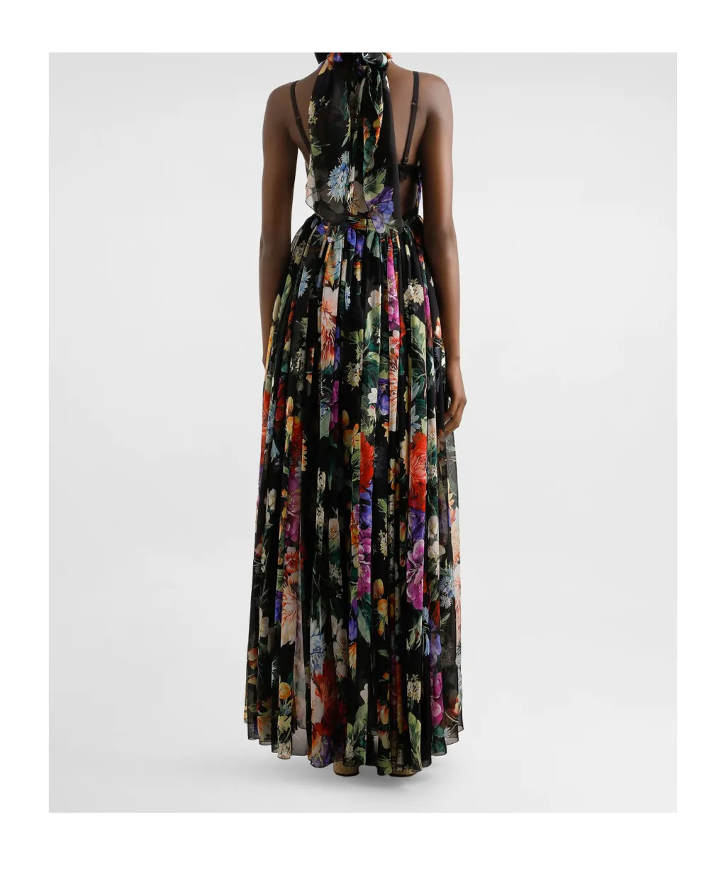 Floral-Print Maxi Dress