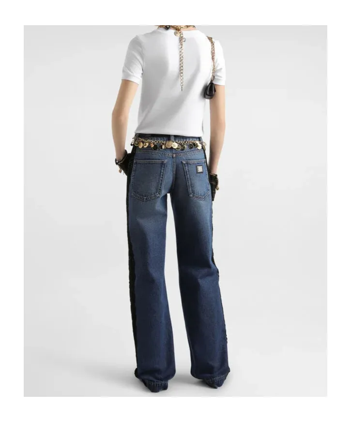 Cross Embellished Crewneck T-Shirt