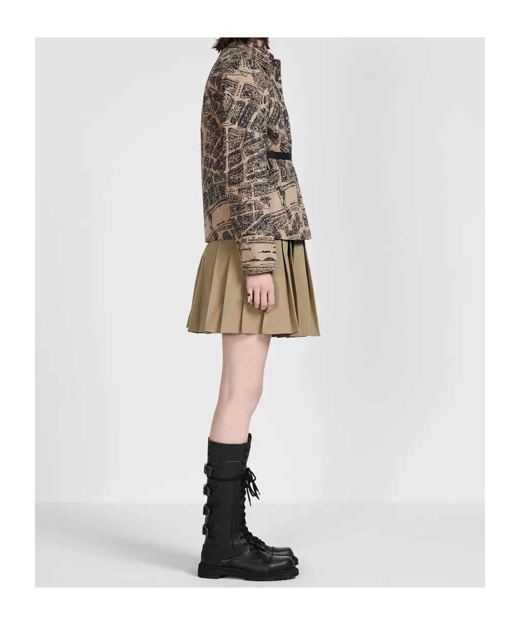 Pleated Short Skirt